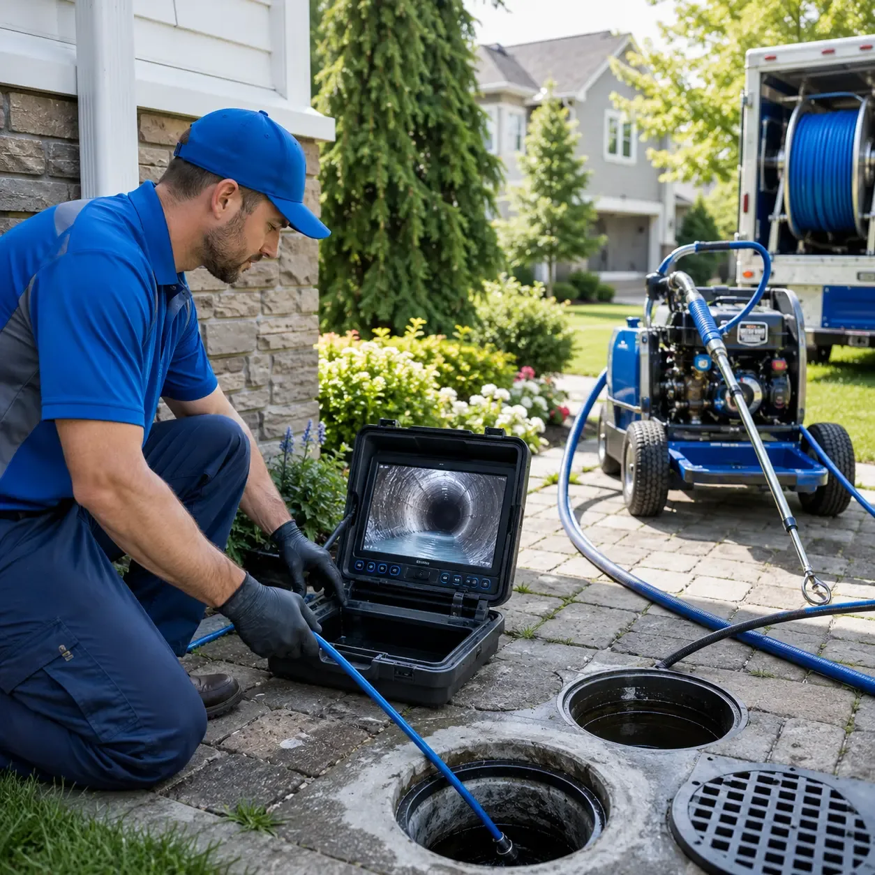 Outdoor drain cleaning professionals serving Brilliant, AL