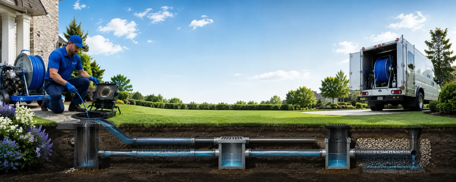 Outdoor drain cleaning information for Brilliant, AL